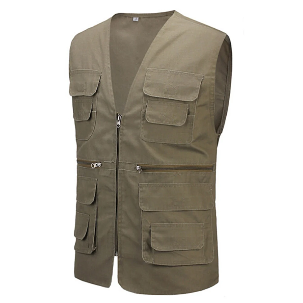 2017 Summer Men's Regular Vest With Many Pockets Casual Photographer