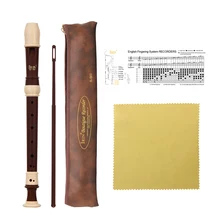 BS Alto Recorder 8 Loch Barock Stil Recorder Instrument Abnehmbare mit Finger Rest und Tragetasche Klassenzimmer Wind Musical ICH