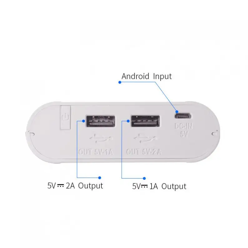 TOMO P4 USB литий-ионное интеллектуальное зарядное устройство DIY Мобильный Внешний аккумулятор чехол с поддержкой аккумуляторов 4x18650 и выходов для телефона