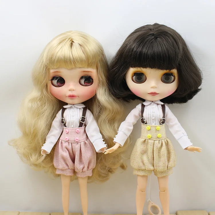 Blyth icy doll Одежда Розовый Желтый платье ремень Шорты Рубашка