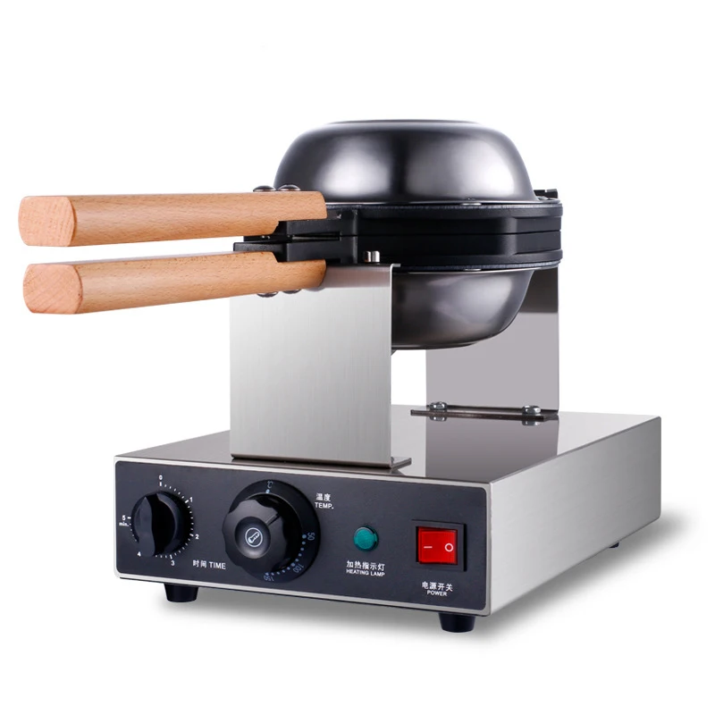 220V 110V Commercial Electric Chinese Hong Kong Eggettes Puff Cake Waffle Iron Maker Machine Bubble Egg