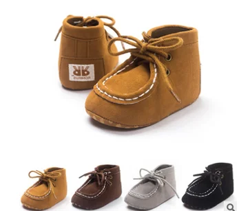 

Spring /Autumn 4 Color High To Help Baby Shoes Fashion Cross-tied Baby Shoes Infant Toddler Boy Girl First Walkers Shoes.CX147C