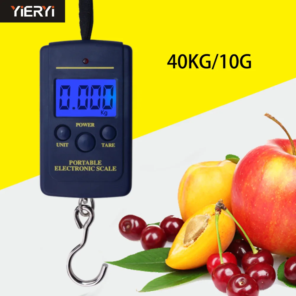 

Digital Display Rope Backlight Portable Scale Luggage Scale Portable Electronic Hanging Scale 40KG/10 Pocket Scale