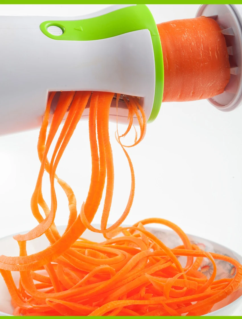 Портативный Овощной спиральный резак терки морковь Cucumis Sativus слайсер спагетти паста кухонные инструменты для приготовления пищи