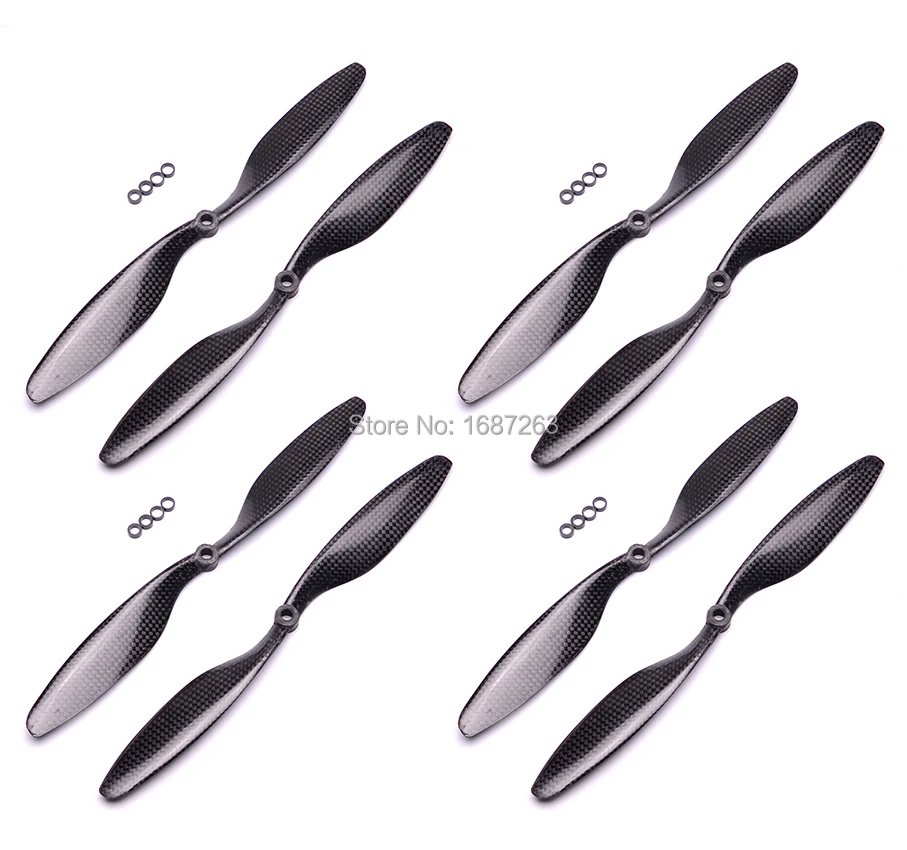 

1045 Propeller 10X4.5 Real Carbon Fiber Prop CW CCW 1045R For RC Multi-Copter Quad