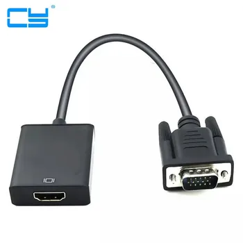 

VGA to HDMI Converter Cable Adapter Audio 1080P 2K VGA HDMI Adapter Oxygen Free Copper for PC Laptop to HDTV