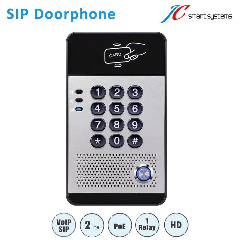 High Quality Vally Door Security Voip IP Door Phone Asterisk Compatible RFID card Door Access Control System