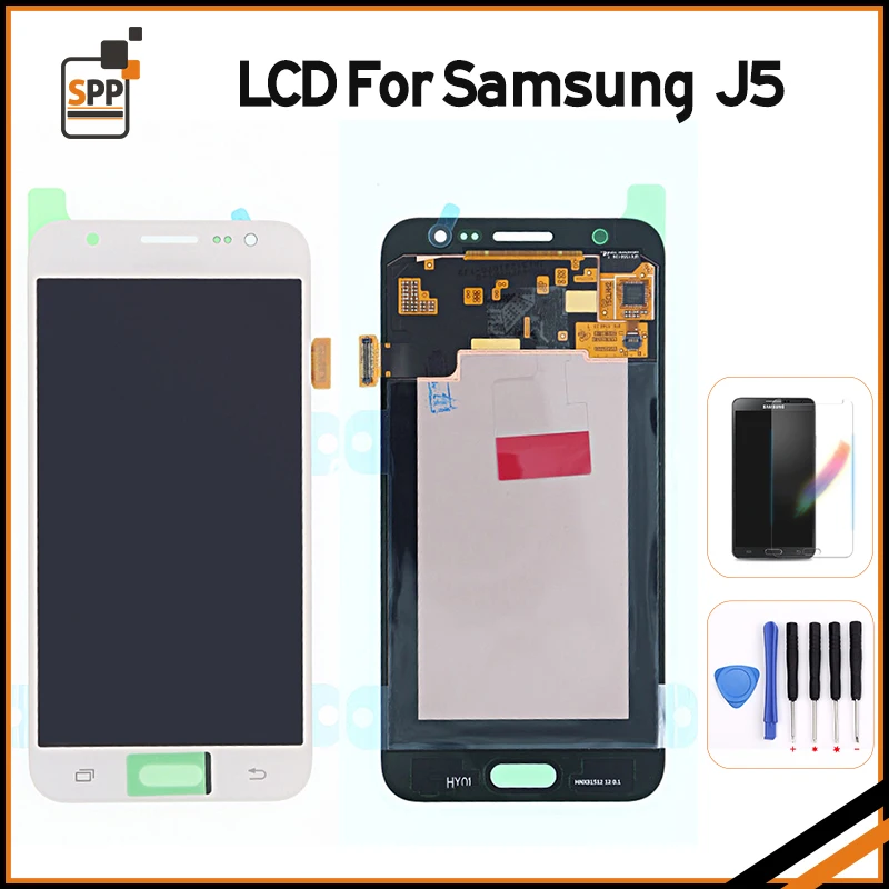 

Original LCD for Samsung Galaxy J5 2015 J500 LCD Screen Touch Digitizer Assembly J510F J500M J500Y+Screen Protector+Tool Gifts