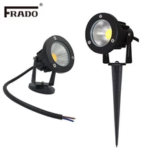 220 V 110 V 12 V Напольный СВЕТОДИОДНЫЙ светильник для сада монолитный блок светодиодов для газона лампа 5 W 10 W Водонепроницаемый Спайк светодиодное садовое освещение наружное теплое белое