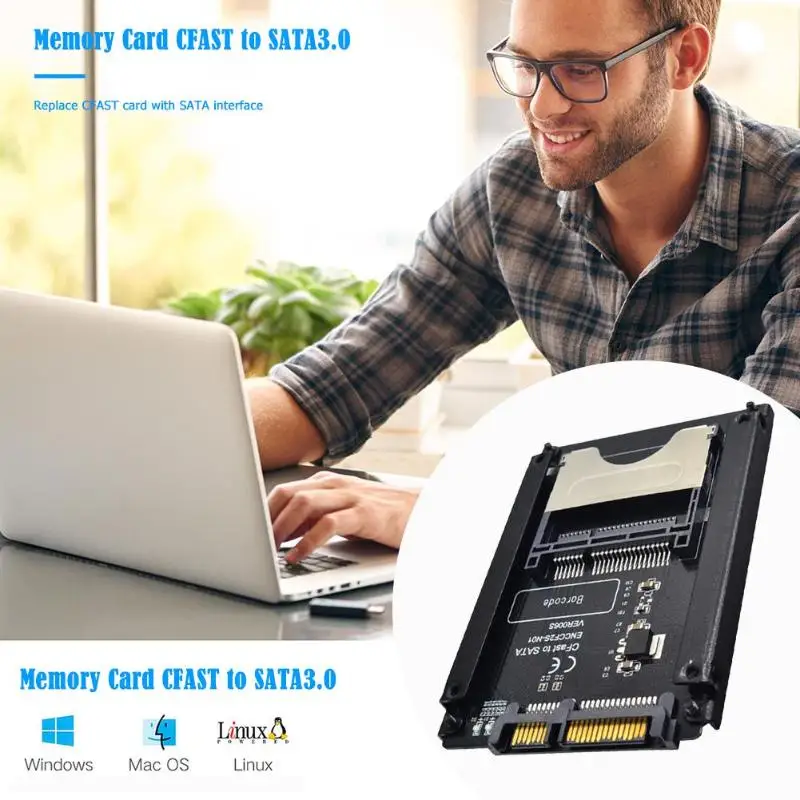 CFAST на SATA 3 0 HDD адаптер карты компьютер 22 Pin чехол для жесткого диска считыватель