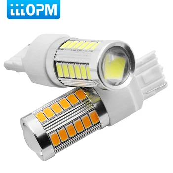 

2PCS T20 7440 W21W WY21W 33 SMD 5730 LED car Backup Reserve Lights 33SMD 5630 LED motor brake light Bulb white red Orange amber