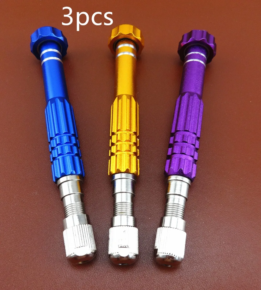 

3pcs Leather Craft Sewing Awl Universal Metal Clip Handle for Round Blades & Flat Blades Tool Set - Sewing Carving Stitching