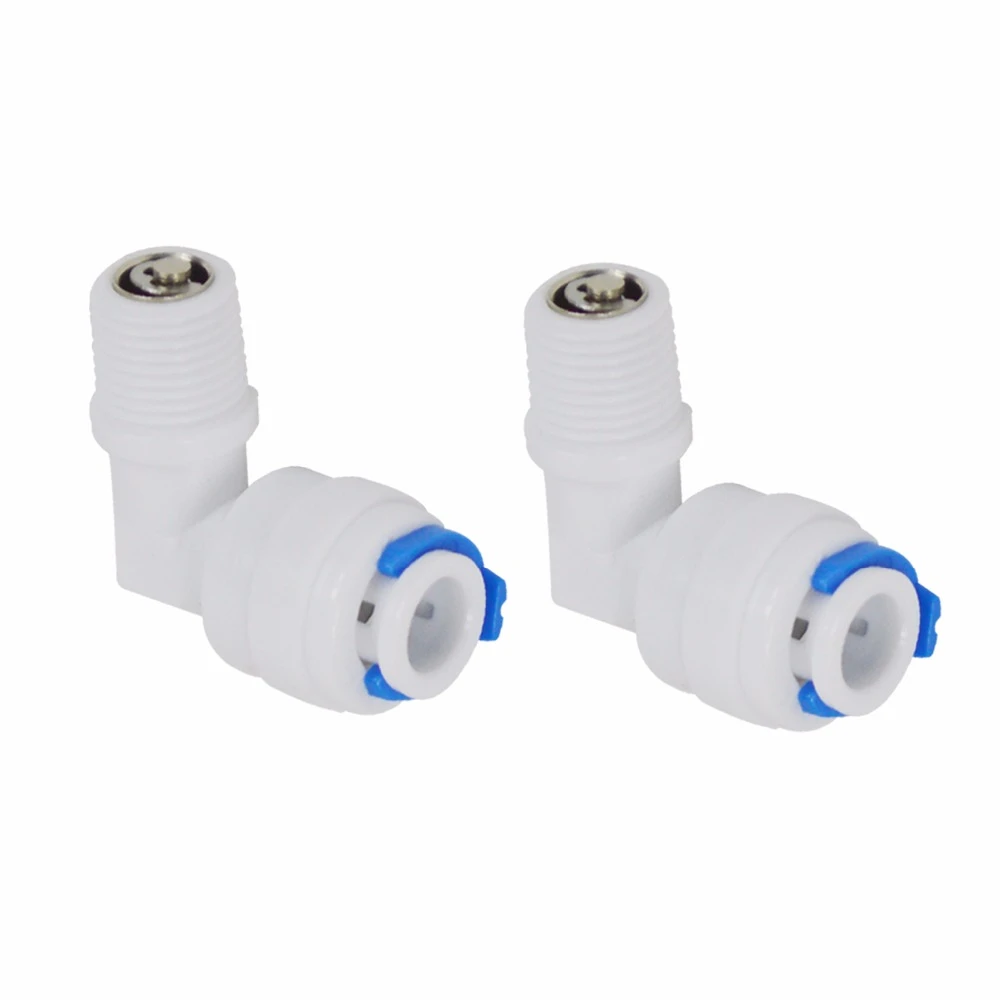 1 elbow QC check valve for Reverse Osmosis RO,1//4/" tube x 1//8/" thread
