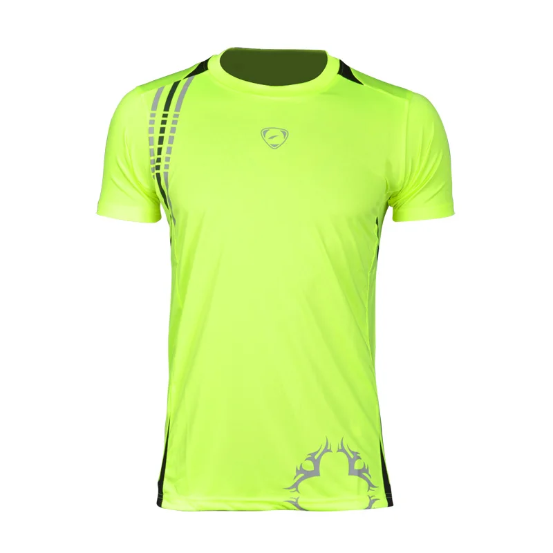 Новое поступление Мужская Дизайнерская футболка Повседневная быстросохнущая приталенная рубашка Топы И Футболки размер s m l xl LSL1052(пожалуйста, выберите размер США - Цвет: GreenYellow