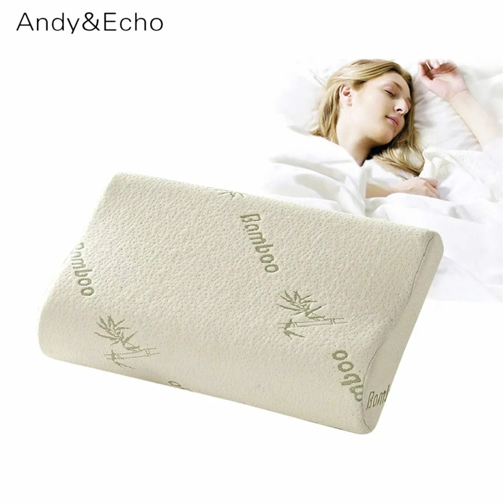 Slow Rebound Foam Memory Pillow Bamboo Fiber Health Care Sleeping