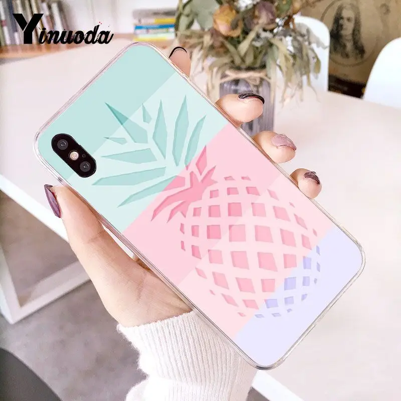 colorful pink gold pineapple