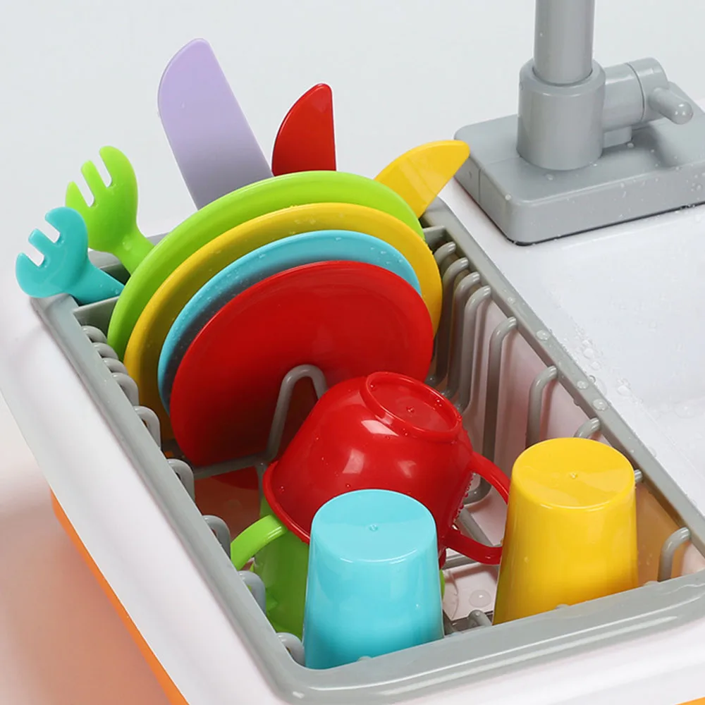 Мини Кухня пластик DIY ролевые игры игрушки для игрушечной кухни набор Cocina De Juguete игрушка розовый синий подарок для девочек для детей