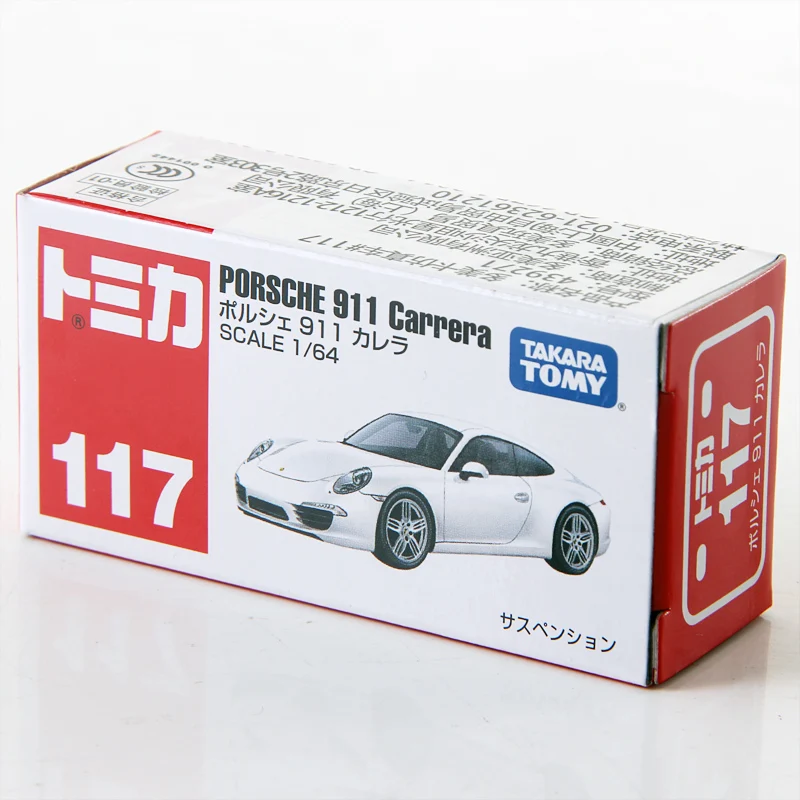 Takara Tomy Tomica 1/64 Porsche 911 Carrera металлическая литая модель игрушечного автомобиля #117