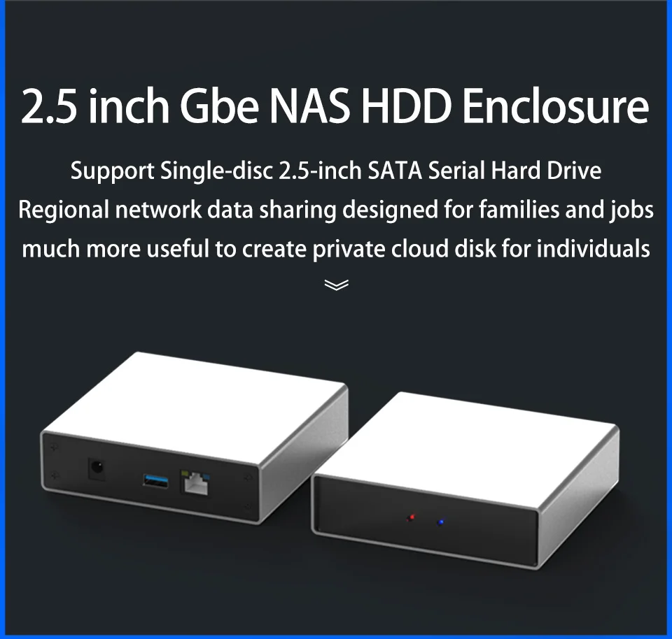 Гигабитный Ethernet NAS HDD корпус смарт HDD чехол для 2,5 ''3,5'' жесткий диск гигабитный Ethernet интерфейс Nas диск удаленного доступа