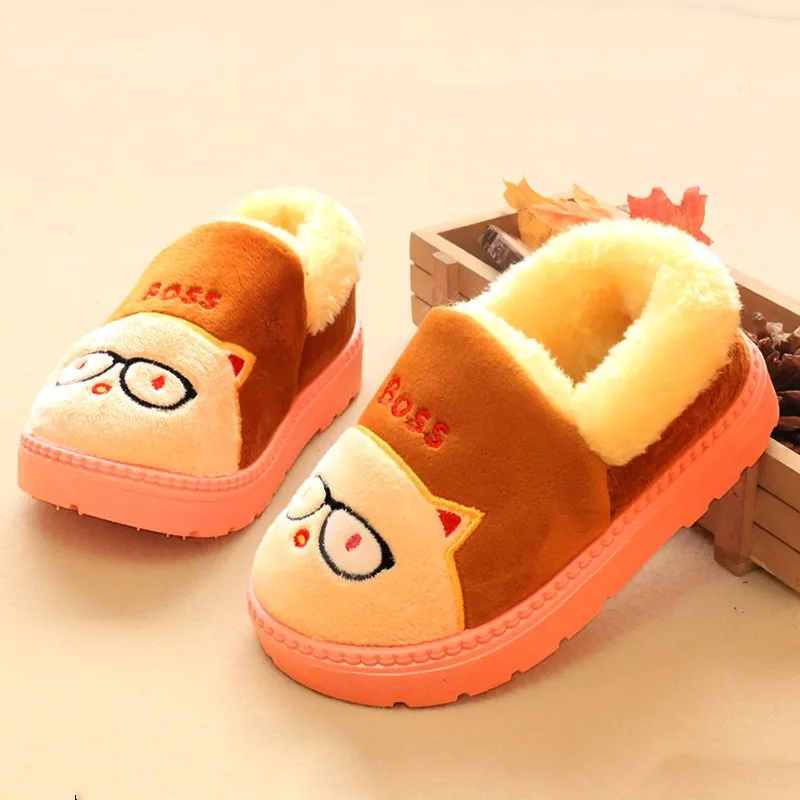 Г. Зимняя обувь для маленьких мальчиков и девочек от 1 до 7 лет Детская домашняя обувь из хлопка теплые тапочки детская повседневная обувь