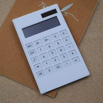 

NOYOKERE New Arrival Creative Slim Portable mini 12 digital Calculator Solar Energy Crystal Keyboard Dual Power Supply