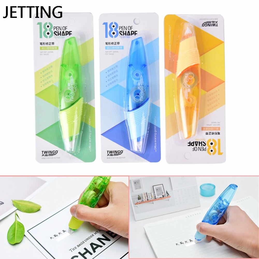 JETTING Creative Correction Tape Pen Shaped Decorative White Out School