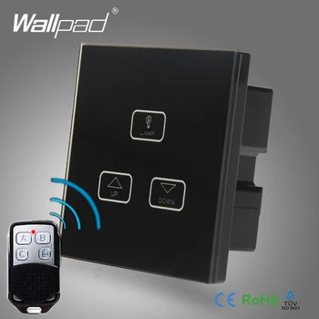 

Best Quality Remote 3 Gang Dimmer Switch Wallpad Black Glass Remote 3 Gang Touch Panel Dimmer Dimming Control Switch 1 Way