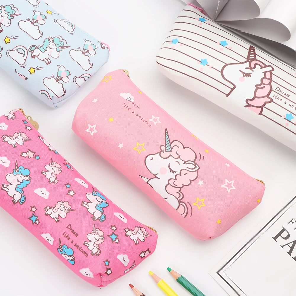 Buy 1PC Cute Cartoon Animal Unicorn Pencil Cases