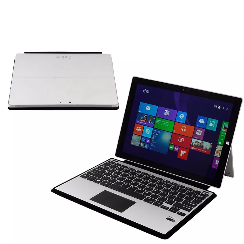 Алюминиевая Клавиатура для microsoft Surface 3 10,8 ''планшетный ПК, беспроводной Bluetooth чехол, ультра тонкий чехол, подставка с тачпадом