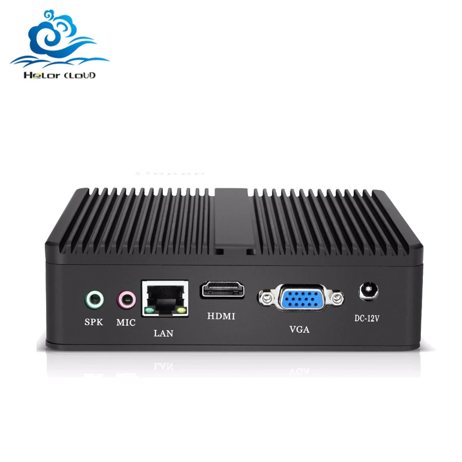 HLY безвентиляторный мини-ПК Core i5 4210Y Pentium 4405U Celeron 2955U Windows 10 Ubuntu VGA HDMI WiFi HTPC Barebone офисный Мини компьютер