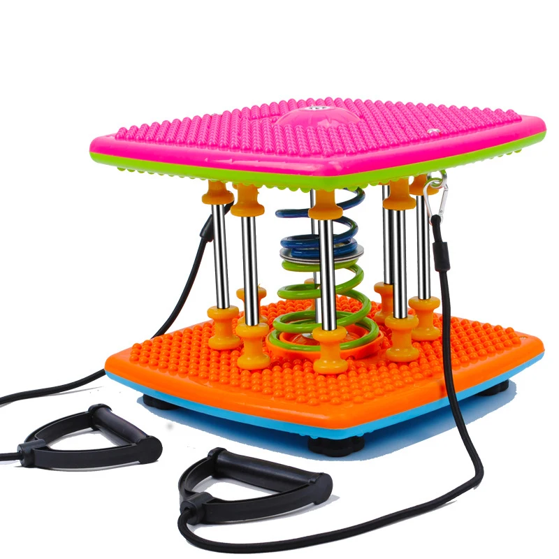 

twist waist board disc fitness double spring slimming body waist wriggle plate balance board with drawing rope for home sports
