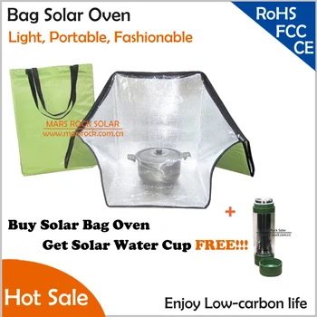 

Buy Solar Bag Oven Get Solar Water Cup Free!!! Light Portable Fashionable Shoulder Bag Solar Oven for cooking