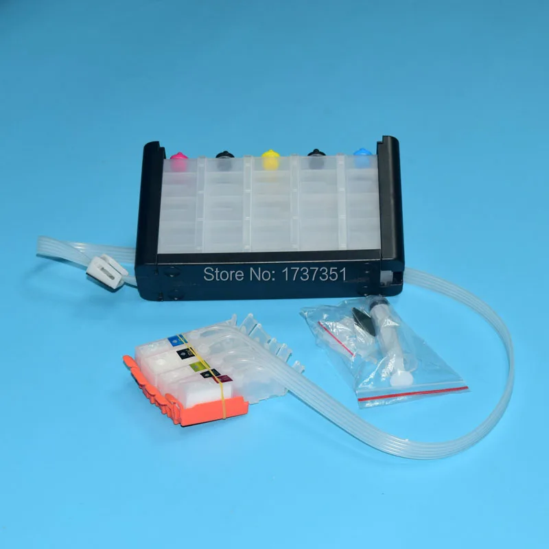 5 اللون PGI-170 CLI-171 كيبك الحبر نظام العرض ل طابعة كانون pixma mg6180 mg5710 pgi 170 cli 171