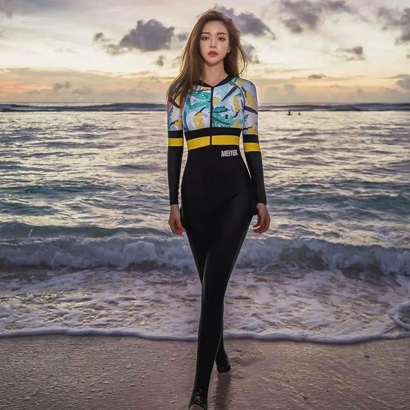 

Rashguard Swimwear Women Long Sleeve Swimsuit Sports Woman Diving Shirt Couple Rash Guard Surf Pants Garment 2019 Take