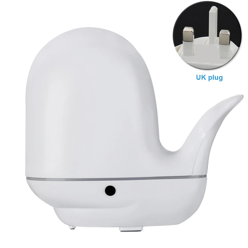 

Tap Light Essential Humidifier Ultrasonic Cool Whale Shape Home Office Cute Oil Diffuser