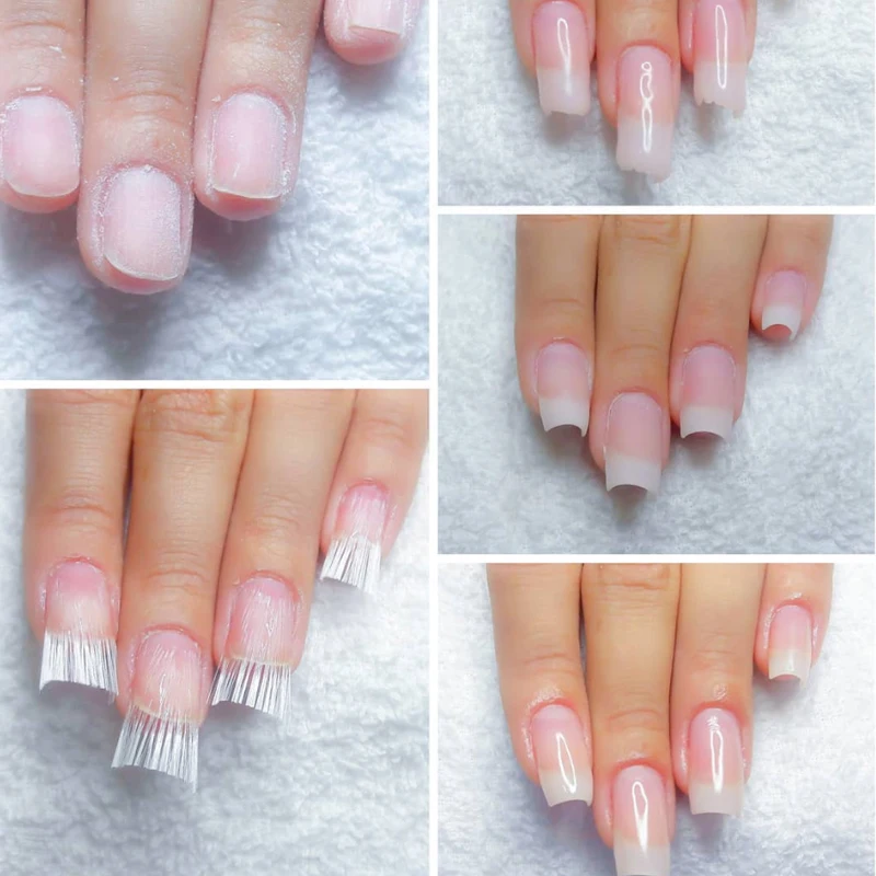 Ur Sugar Fibernails для наращивания ногтей, акриловые наконечники, стекловолоконная форма для ногтей, быстрое расширение, маникюрный салонный инструмент, УФ-гель