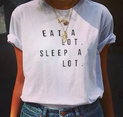 New Women Tshirt Last Clean Eat A Lot Sleep A Lot Letter Cotton Casual Funny Shirt For Lady White Top Tee Hipster Street ZT-57 New Women Tshirt Last Clean Eat A Lot Sleep A Lot Letter Cotton Casual Funny Shirt For Lady White Top Tee Hipster Street ZT-57