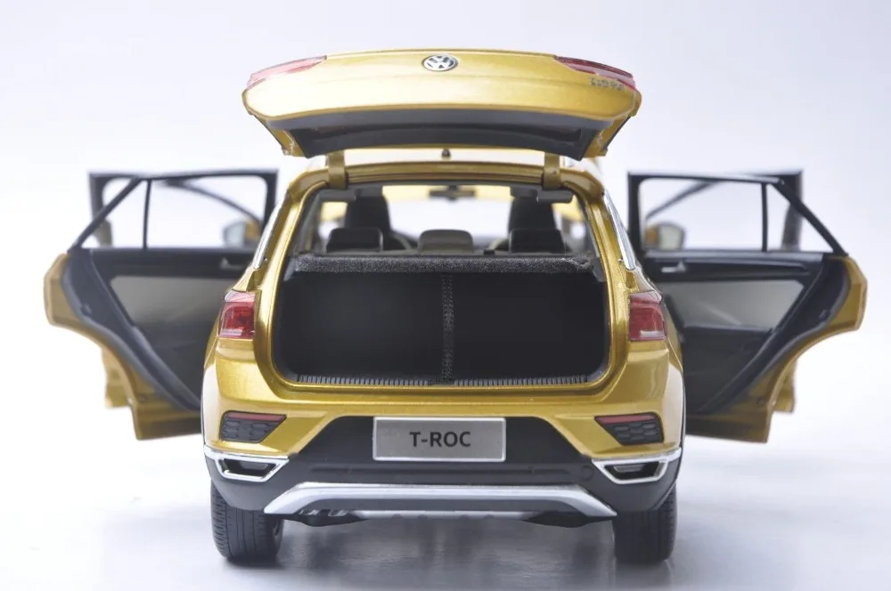 1:18 литая под давлением модель для Volkswagen VW T-ROC золото внедорожник сплав игрушечный автомобиль миниатюрная коллекция подарок TROC T Roc