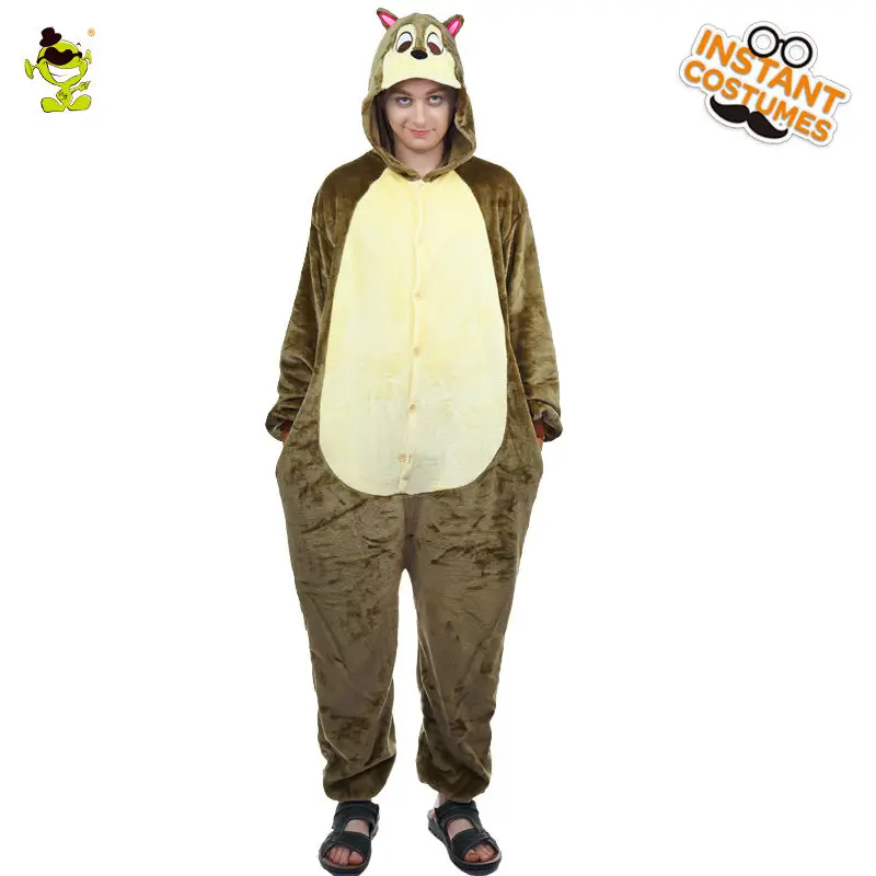 Christmas Male Squirrel Pajamas Costume Role Play in Winter Funny