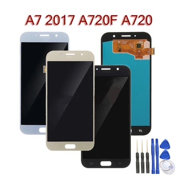 

For SAMSUNG A7 2017 LCD Display A720 A720F SM-A720F Touch Screen Digitizer LCD Screen Digitizer 5.7 Inch Replacement