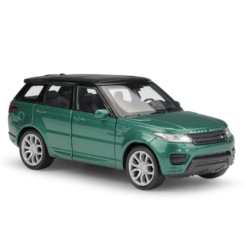 1:36 Welly Range Rover Sport SUV сплав игрушки тянуть назад литья под давлением модель автомобиля - Цвет: Green