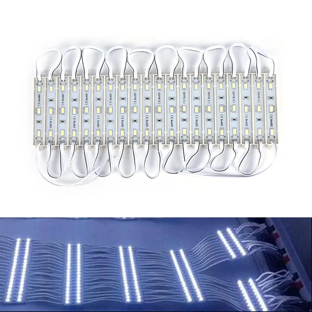 20 Pcs DC12V SMD 5730 3LEDs LED Modules IP65 Waterproof Light Lamp 5730 White High Quality Advertising Light