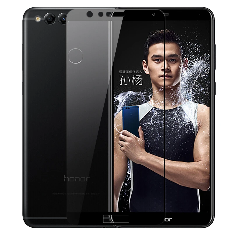 Защитная пленка на экран с полным покрытием для Huawei Honor 7X зеркальная защитная
