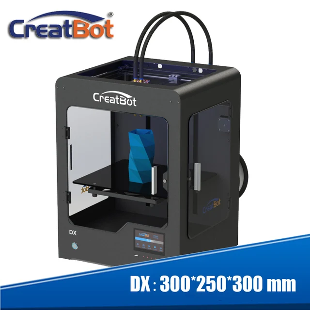 Cheap Creatbot DX Metal Frame Build Size 300*250*300 mm PLA/ABS/PVA/Nylon/Flexiable 3D printer+ 2pcs Free PLA Filaments