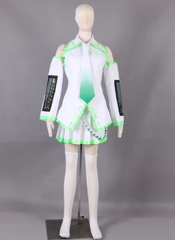 

S-3XL Anime VOCALOID Cosplay Halloween Party Cartoon Cos Green Hatsune Miku Singing Uniform Cos Man Woman Cosplay Costume