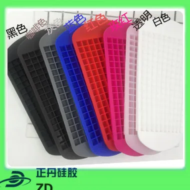 

The new food kitchen supplies 160 grid squares silicone ice lattice lattice Bing Bing crushed ice maker ice pattern ice mould