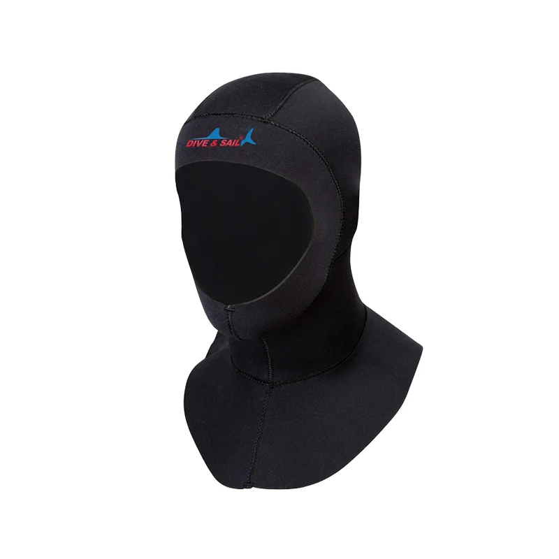 DIVE & SAIL 3mm Neoprene Diving Cap With Shoulder swimming cap winter
