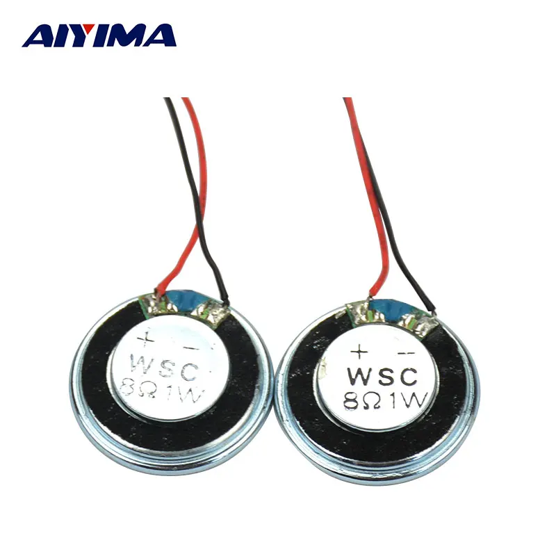 

2Pcs Portable Mini Tweeter Audio Speakers Woofer Iron Shell Magnetic Trump 8 Ohm 1 W