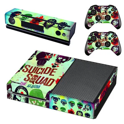 GSTM0939 Джокер Отряд Самоубийц виниловая наклейка на кожу наклейка для Xbox one консоль защитная пленка+ 2 шт контроллер шкуры(3 узора - Цвет: GSTM0939