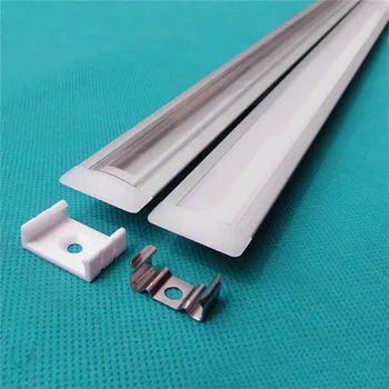 

3-20pcs/lot 20inch 0.5m led aluminium profile for 3528/5050/5630 strip,led profile with cover for 12mm hard strip AP-24.5x7